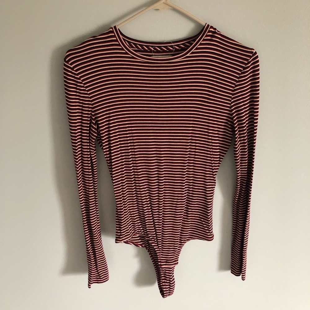 Madewell striped long sleeve bodysuit